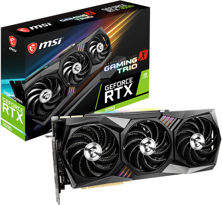 MSI Grafikkarte »GeForce RTX 3090 GAMING X TRIO 24G«, GDDR6X von MSI