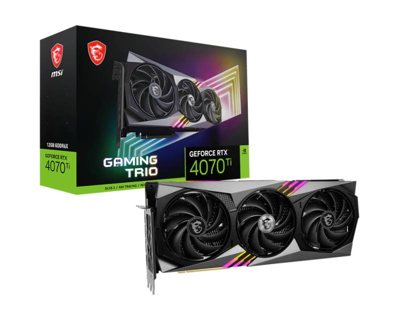 MSI Grafikkarte »GeForce RTX 4070 Ti GAMING TRIO 12G«, 12 GB, GDDR6X von MSI