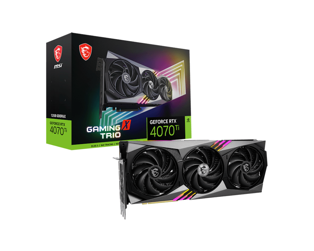 MSI Grafikkarte »GeForce RTX 4070 Ti GAMING X TRIO 12G«, 12 GB, GDDR6X von MSI