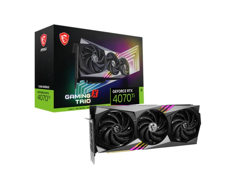 MSI Grafikkarte »GeForce RTX 4070 Ti GAMING X TRIO 12G«, 12 GB, GDDR6X von MSI