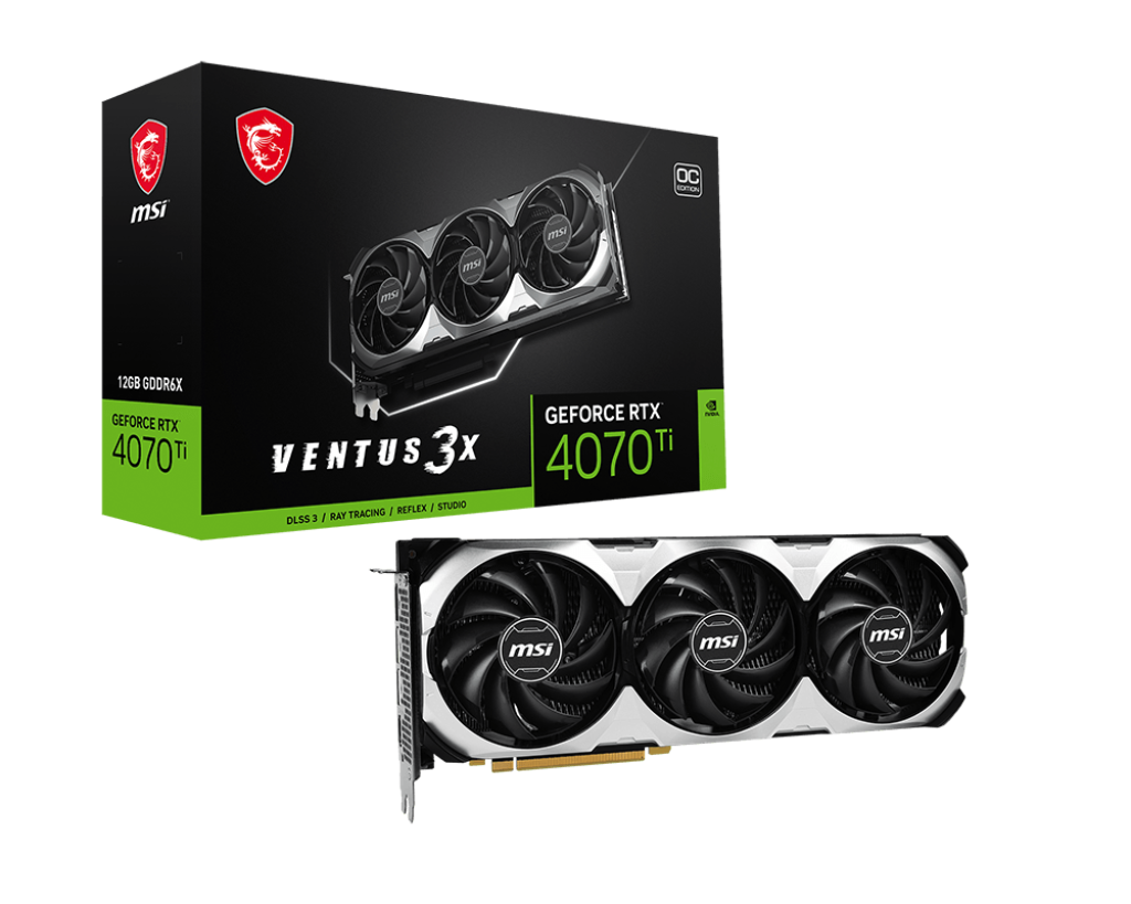 MSI Grafikkarte »GeForce RTX 4070 Ti VENTUS 3X 12G OC«, 12 GB, GDDR6X von MSI