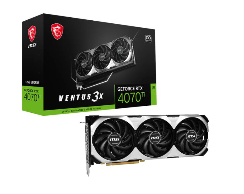 MSI Grafikkarte »GeForce RTX 4070 Ti VENTUS 3X 12G OC«, 12 GB, GDDR6X von MSI