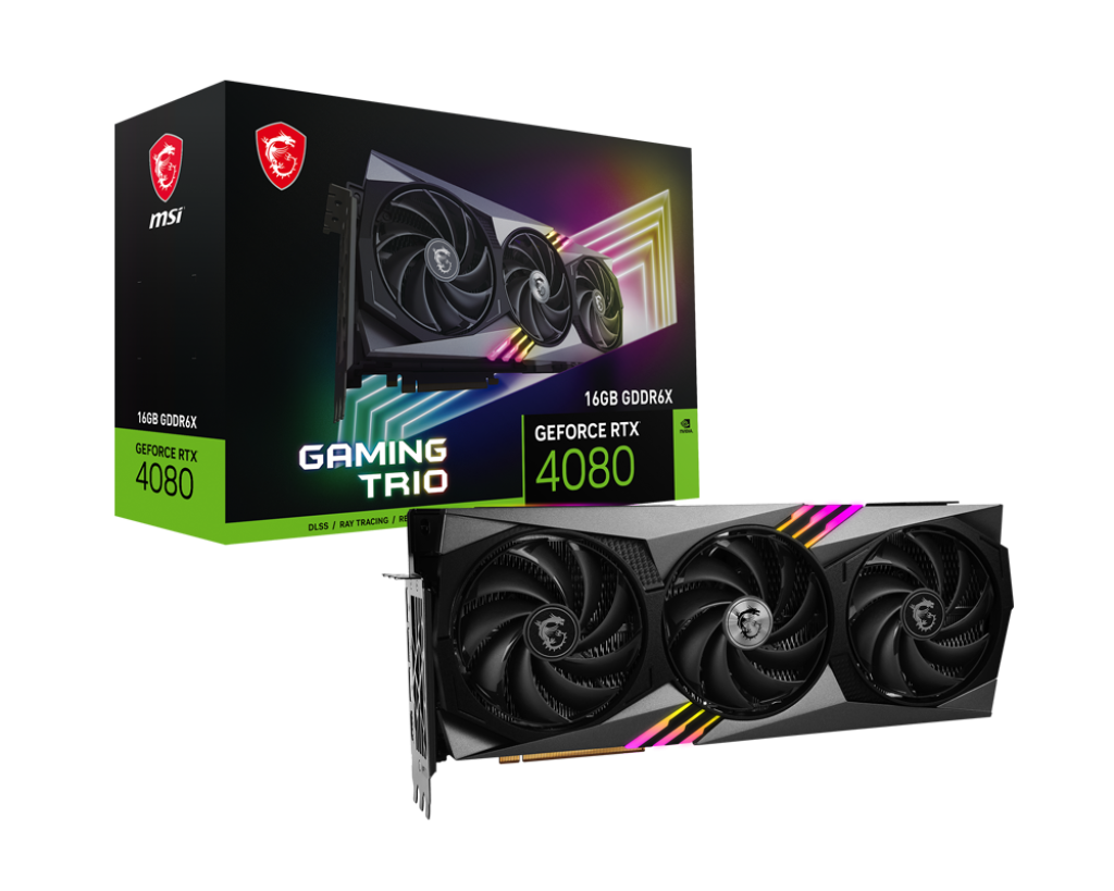 MSI Grafikkarte »GeForce RTX 4080 16GB GAMING TRIO«, 16 GB, GDDR6X von MSI