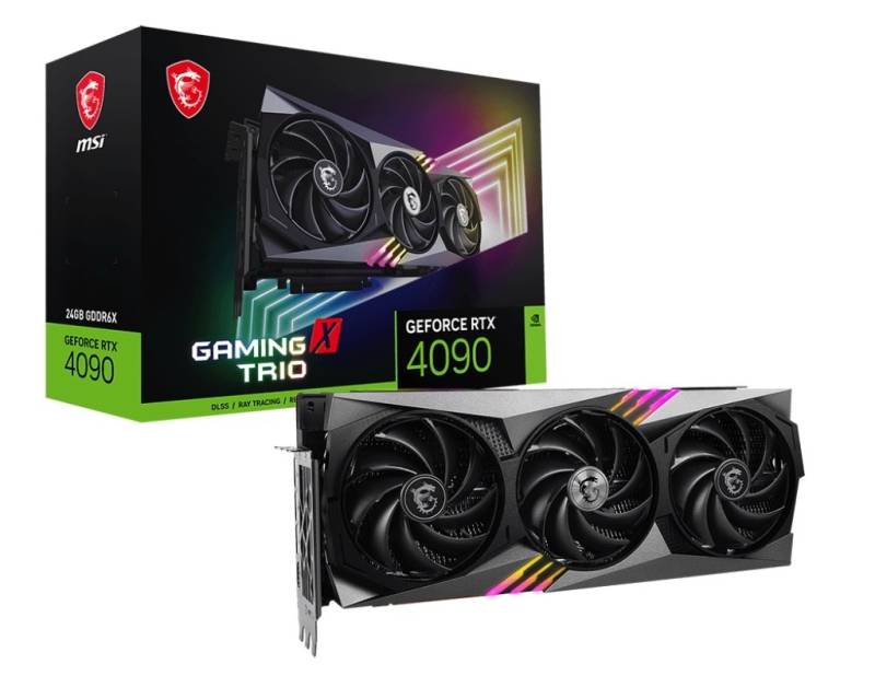 MSI Grafikkarte »GeForce RTX 4090 GAMING X TRIO 24G«, 24 GB, GDDR6X von MSI