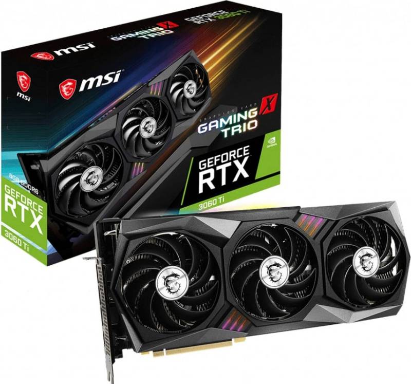 MSI Grafikkarte »MSI RTX 3060 TI GAMING X TRIO GeForce RTX 3060 Ti«, 8 GB, GDDR6 von MSI