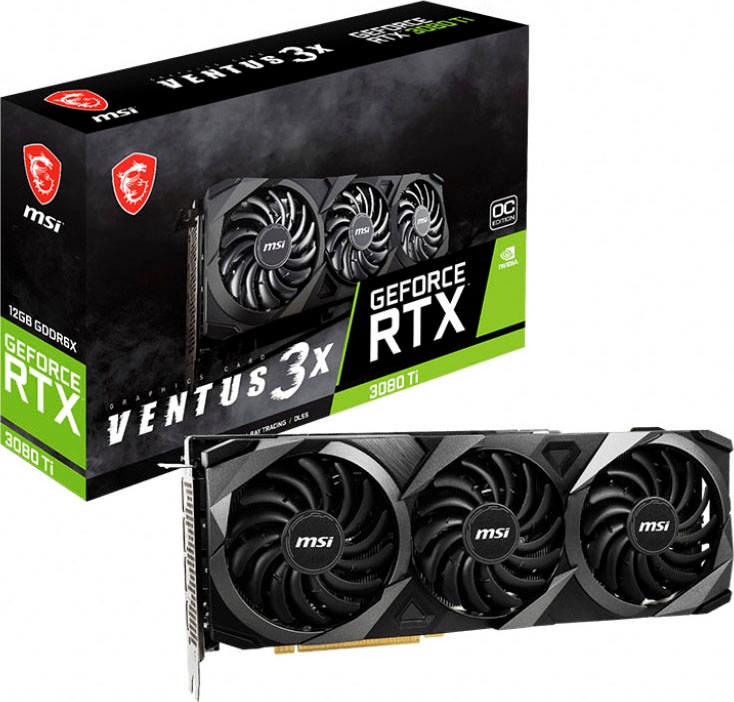 MSI Grafikkarte »MSI RTX 3080 Ti VENTUS 3X 12G OC«, 12 GB, GDDR6X von MSI