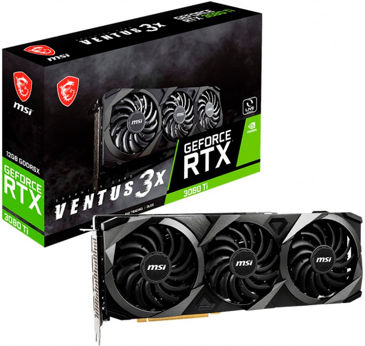 MSI Grafikkarte »RTX 3080 Ti VENTUS 3X 12G«, 12 GB, GDDR6X von MSI