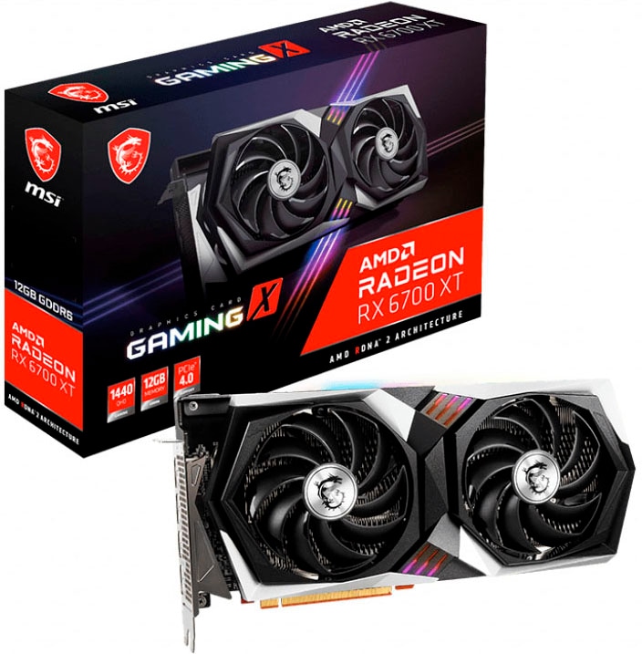 MSI Grafikkarte »Radeon RX 6700 XT GAMING X 12G«, 12 GB, GDDR6 von MSI