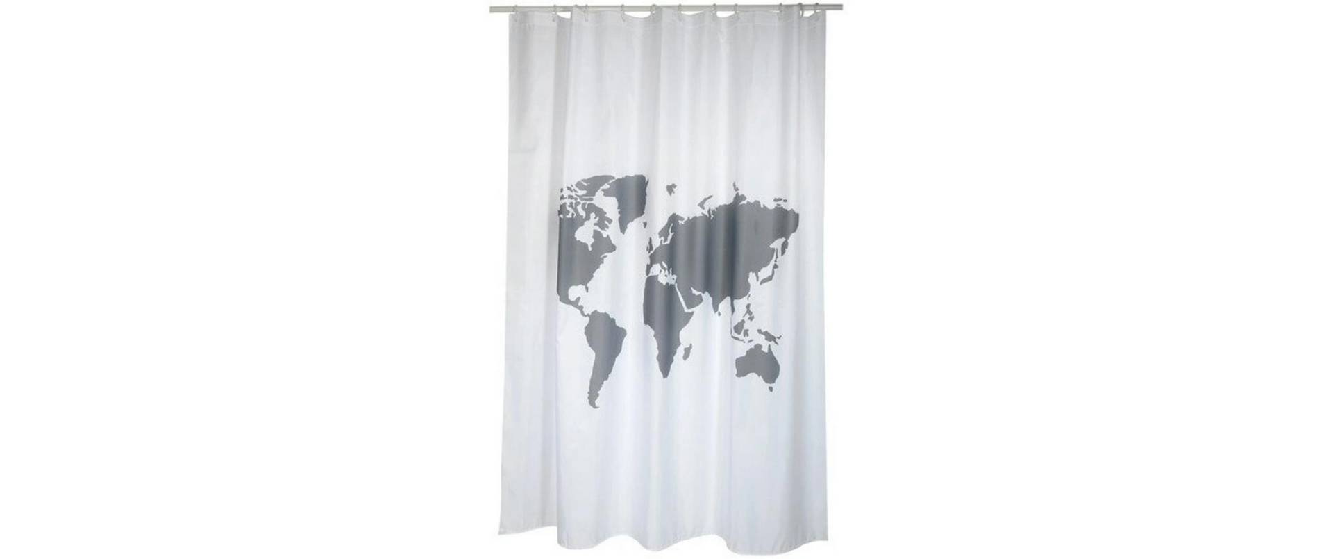 MSV Duschvorhang »The World 180 x 200 cm, Weiss« von MSV