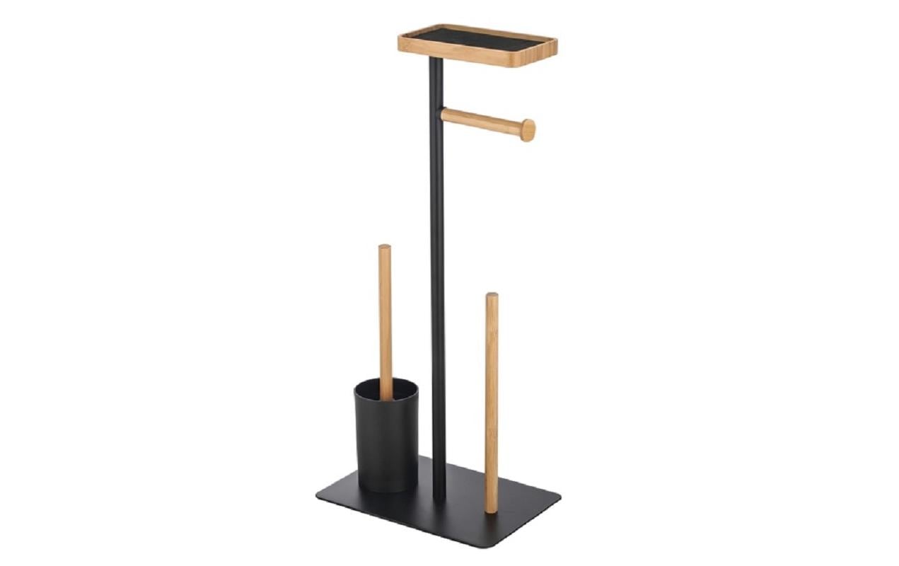 MSV WC-Garnitur »Teiki Schwarz matt/ Natur«, aus Bambus-Metall MSV WC-Garnitur »Teiki Schwarz matt/ Natur«, aus Bambus-Metall von MSV