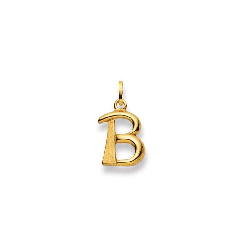 Anhänger Buchstabe B Gelbgold 750, 20x13mm Damen Gelbgold ONE SIZE von MUAU Schmuck