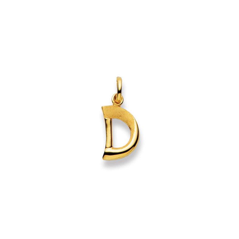 Anhänger Buchstabe D Gelbgold 750, 20x10mm Damen Gelbgold ONE SIZE von MUAU Schmuck