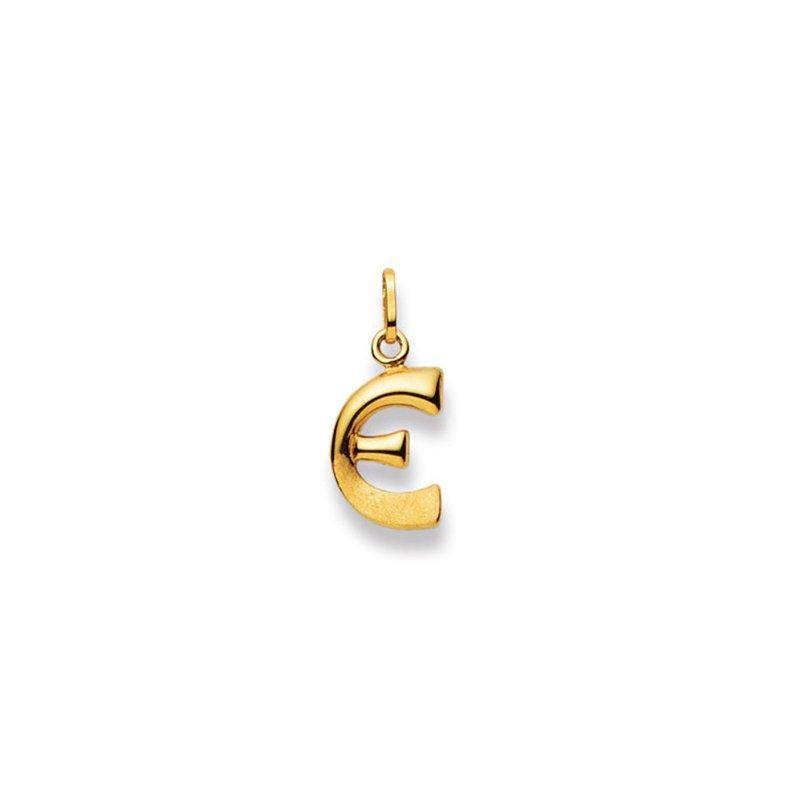 Anhänger Buchstabe E Gelbgold 750, 20x13mm Damen Gelbgold ONE SIZE von MUAU Schmuck