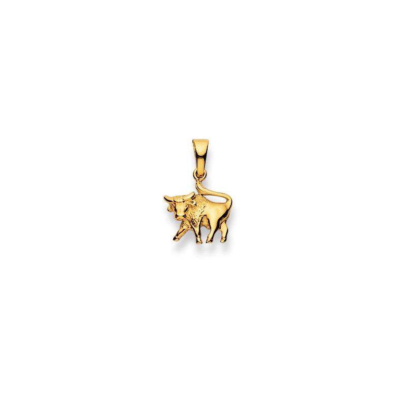 Anhänger Sternzeichen Stier Gelbgold 750, 18x17mm Damen Gelbgold ONE SIZE von MUAU Schmuck