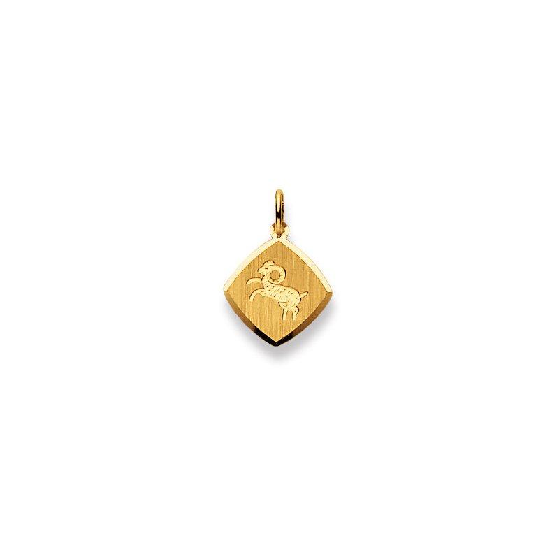 Anhänger Sternzeichen Widder Gelbgold 750, 19x13mm Damen Gelbgold ONE SIZE von MUAU Schmuck