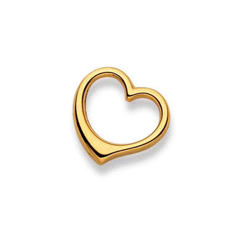 Anhänger Swinging Heart Gelbgold 750, 17x17mm Damen Gelbgold ONE SIZE von MUAU Schmuck