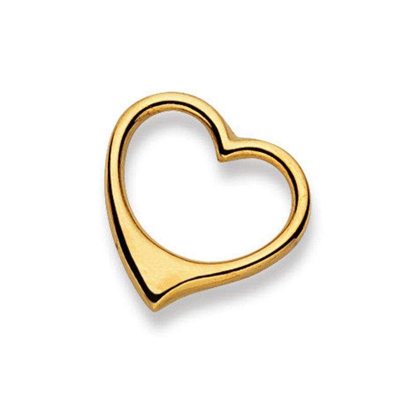 Anhänger Swinging Heart Gelbgold 750, 21x20mm Damen Gelbgold ONE SIZE von MUAU Schmuck