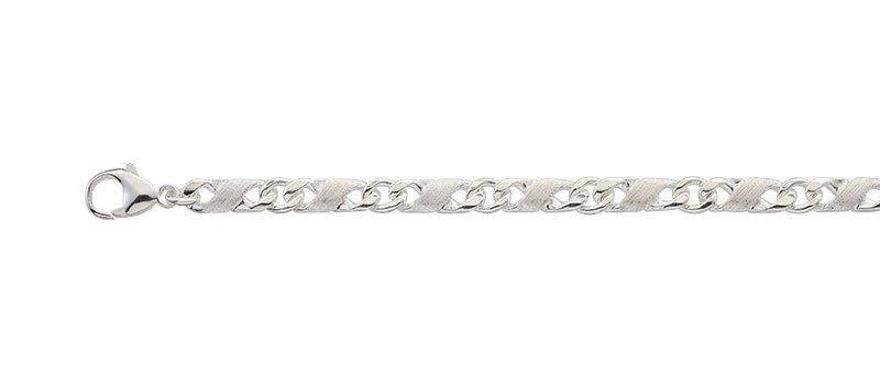 Bracelet 8er-kette Silber 925, 5.6mm, 21cm Damen Silber 21cm von MUAU Schmuck