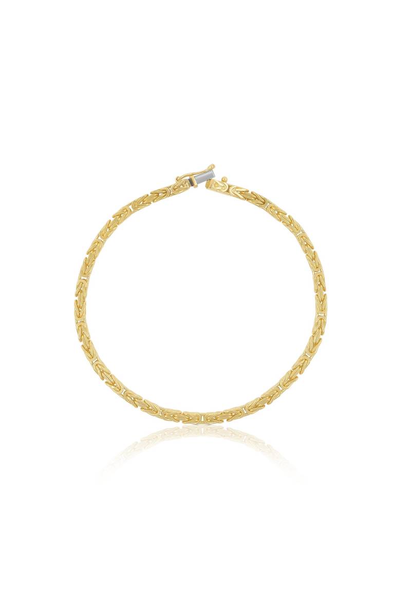 Bracelet Königskette Gelbgold 750, 2.9mm, 19cm Damen Gelbgold 19cm von MUAU Schmuck