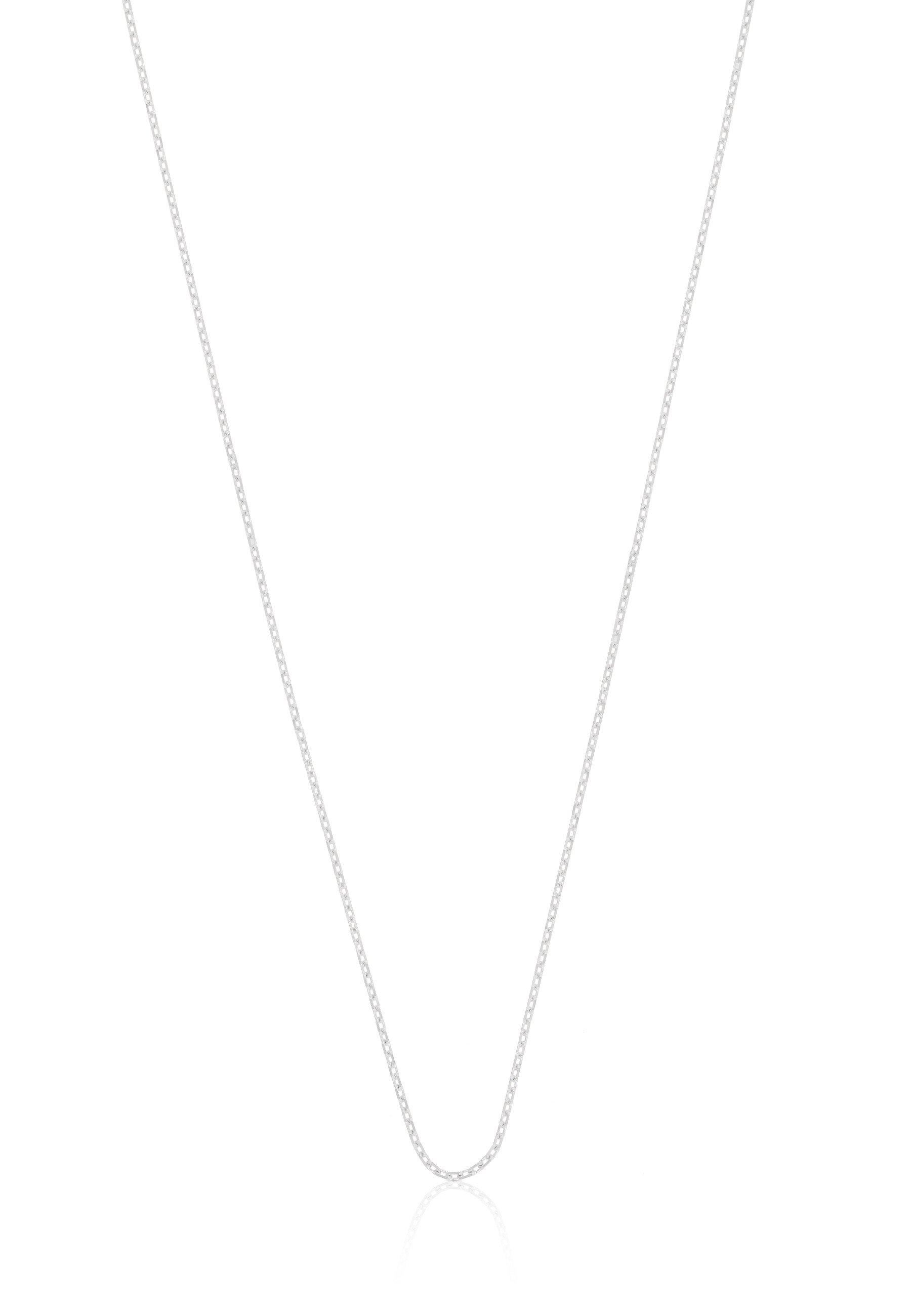 Collier Anker Weissgold 750, 0.9mm, 50cm Damen Silber 50 CM von MUAU Schmuck