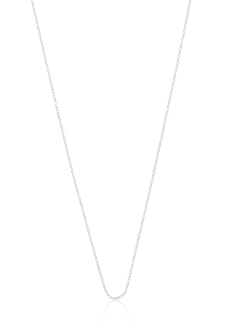 Collier Anker Weissgold 750, 0.9mm, 50cm Damen Silber 50 CM von MUAU Schmuck