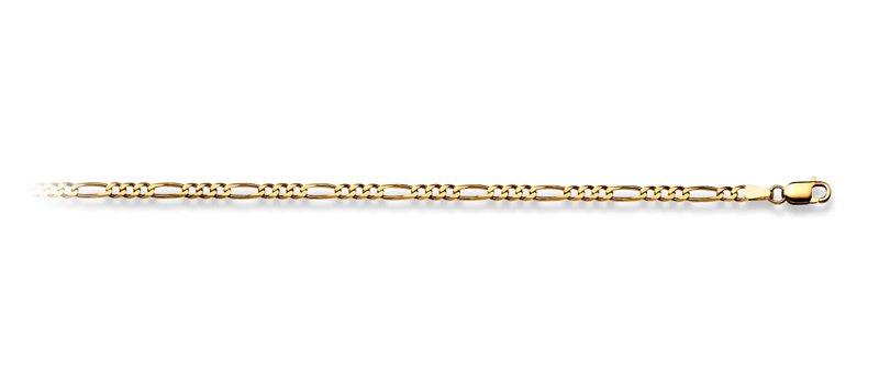 Collier Figaro Gelbgold 750, 2.9mm, 50cm Damen Gelbgold 50 CM von MUAU Schmuck