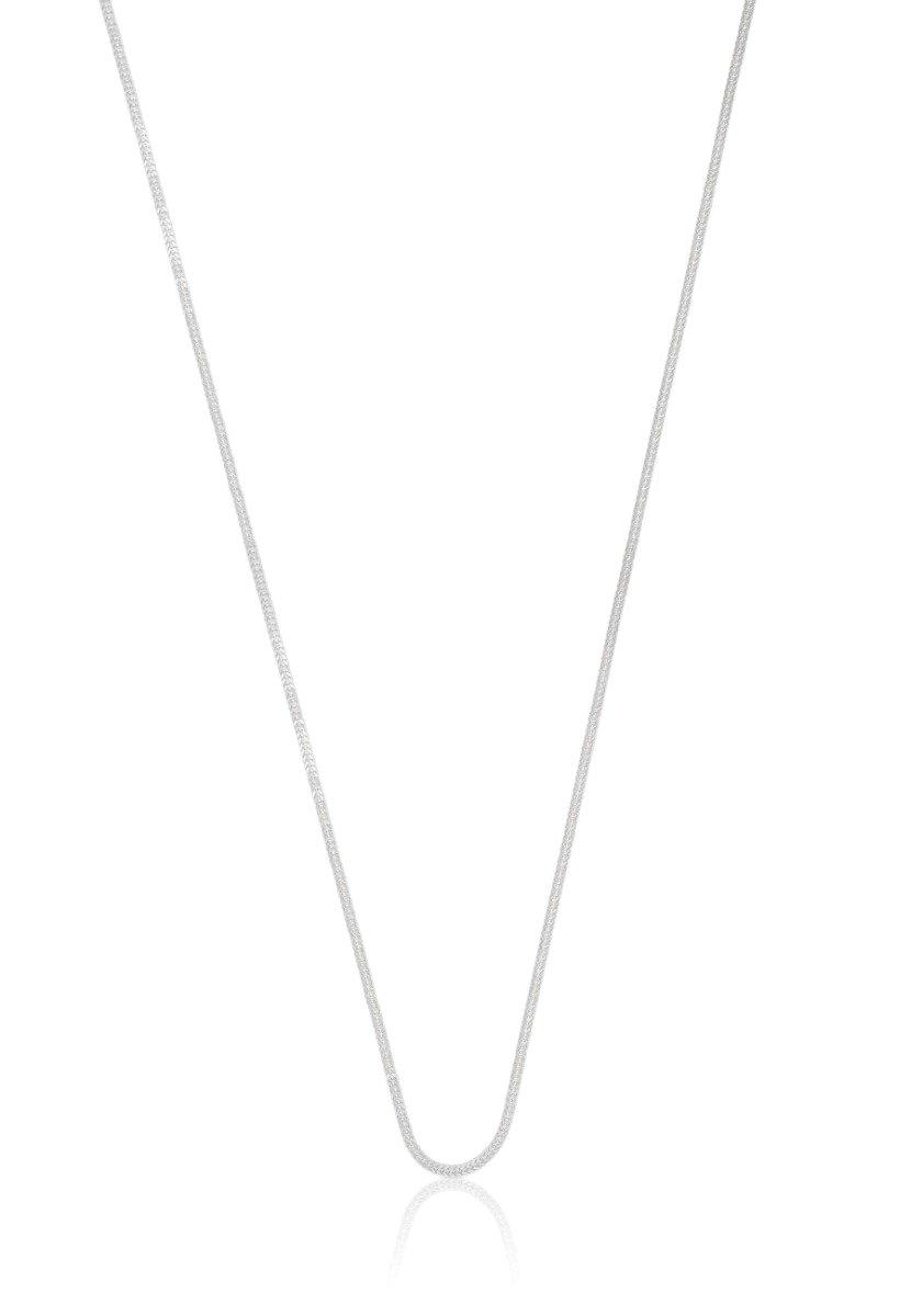 Collier Fuchsschwanz Weissgold 750, 0.7mm, 40cm Damen Silber 40cm von MUAU Schmuck