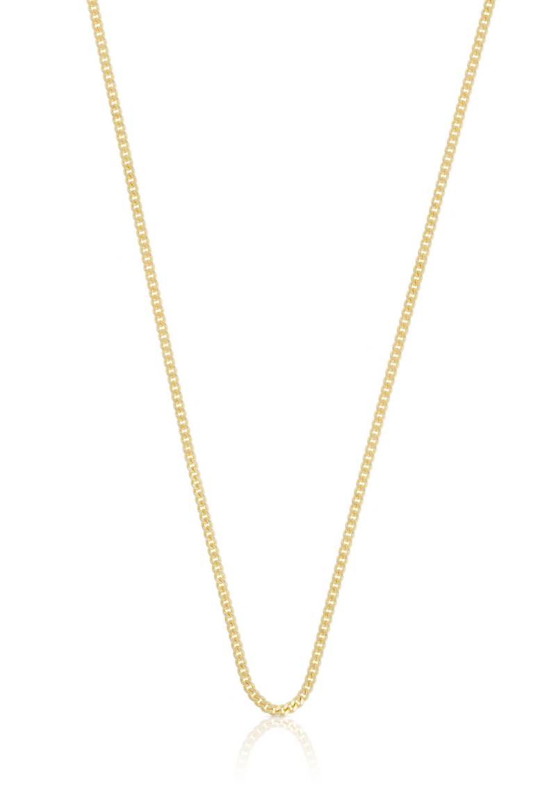 Collier Panzer Gelbgold 375, 1.4mm, 50cm Damen Gelbgold 50 CM von MUAU Schmuck