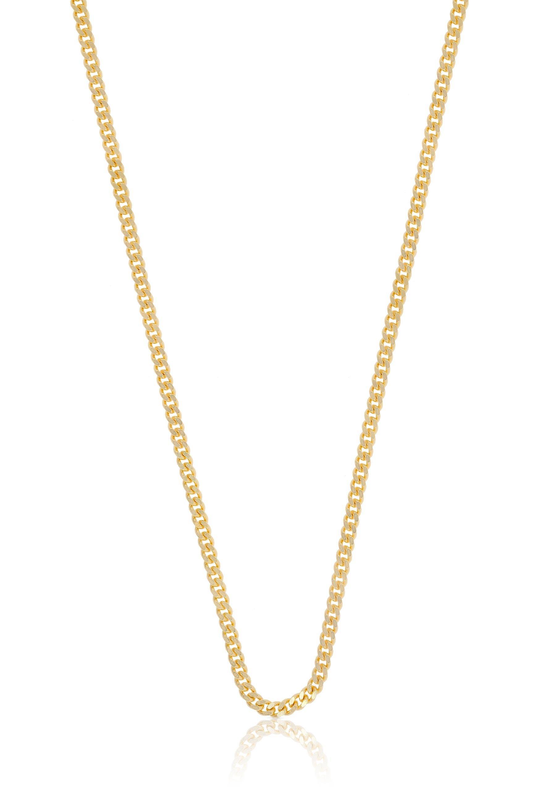 Collier Panzer Gelbgold 750, 1.7mm, 42cm Damen Gelbgold 42cm von MUAU Schmuck