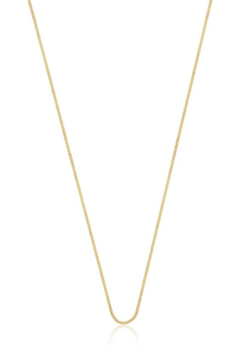 Collier Panzer Gelbgold 750, 1mm, 38cm Damen Gelbgold 38cm von MUAU Schmuck