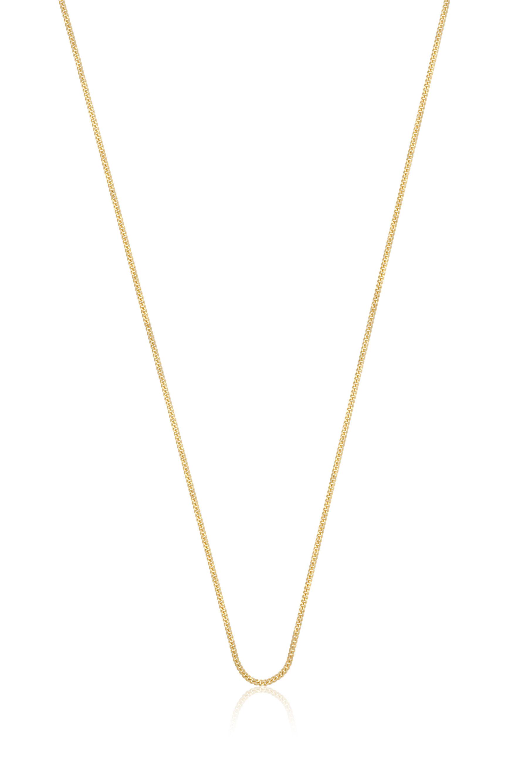 Collier Panzer Gelbgold 750, 1mm, 38cm Damen Gelbgold 38cm von MUAU Schmuck