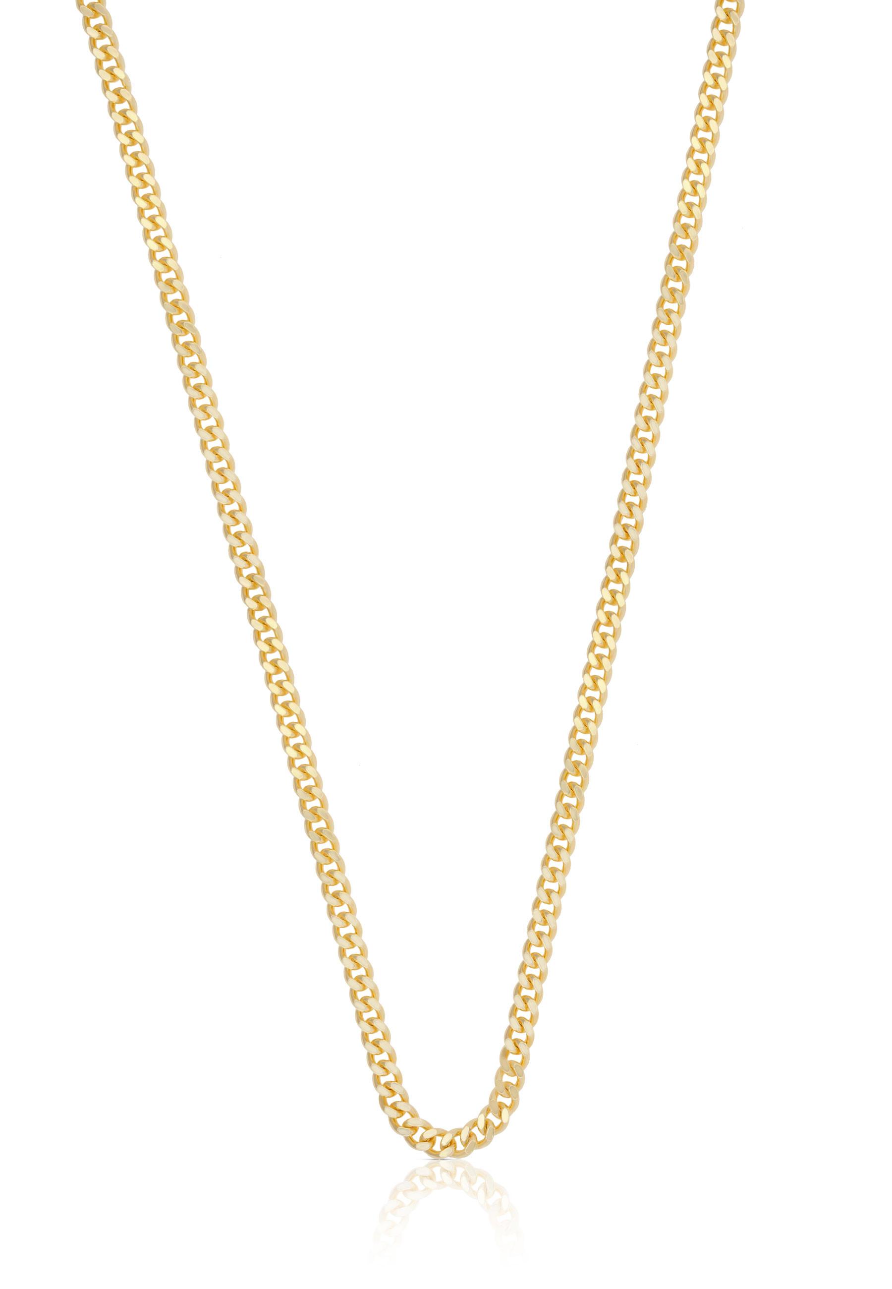 Collier Panzer Gelbgold 750, 2.6mm, 42cm Damen Gelbgold 42cm von MUAU Schmuck