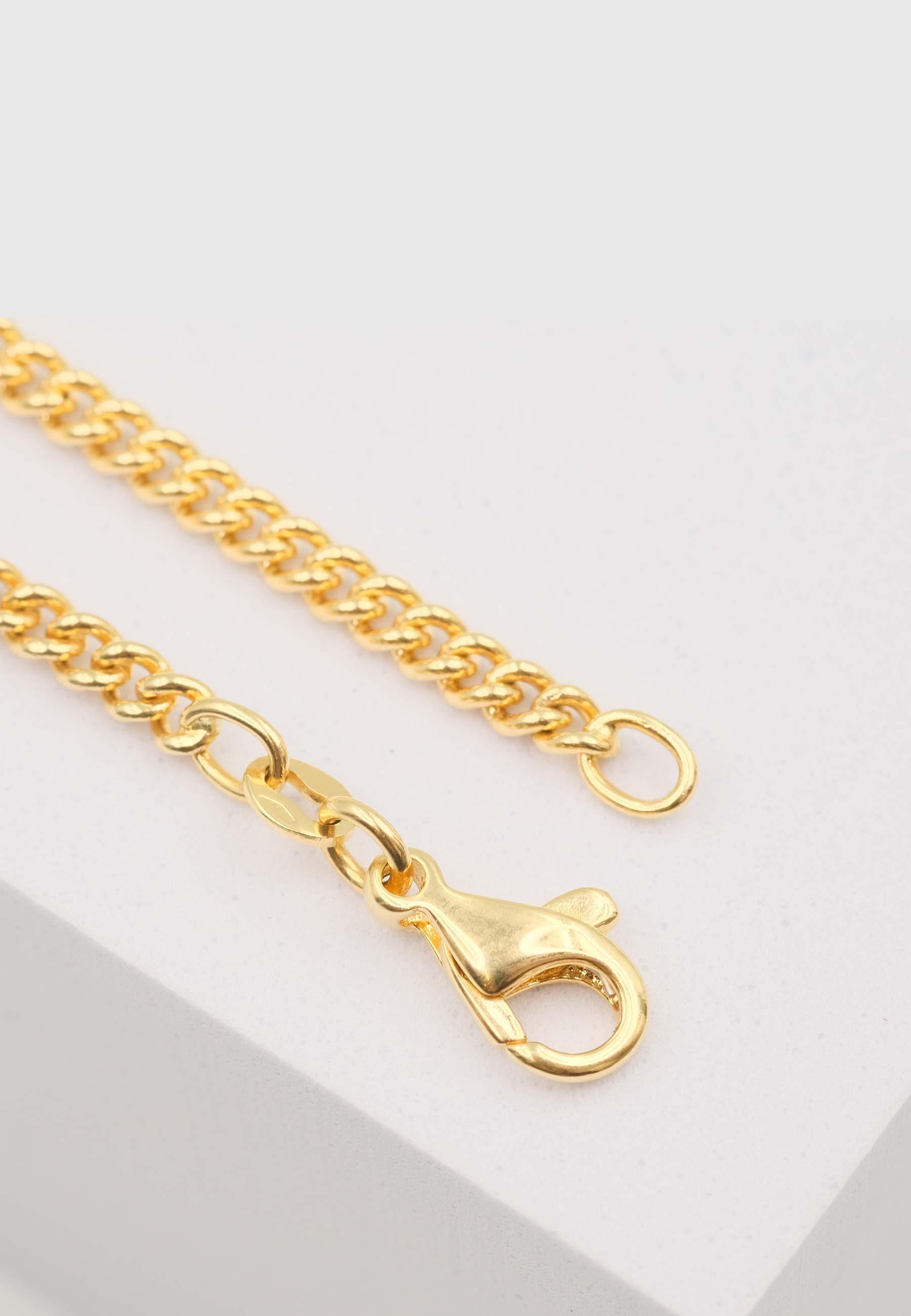 Collier Panzer Gelbgold 750, 2.7mm, 45cm Damen Gelbgold 45cm von MUAU Schmuck