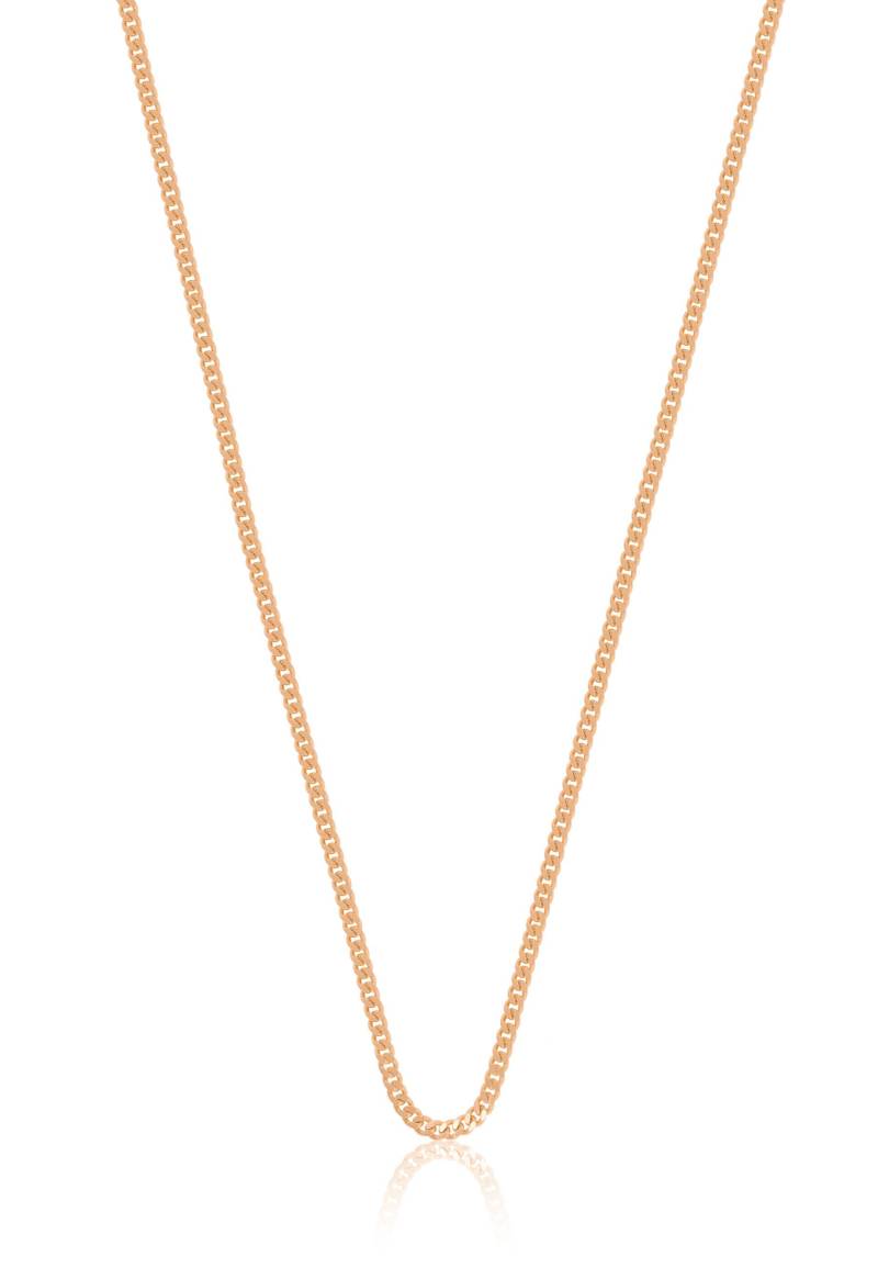 Collier Panzer Rotgold 750, 1.6mm, 60cm Damen Gold 60.5CM von MUAU Schmuck