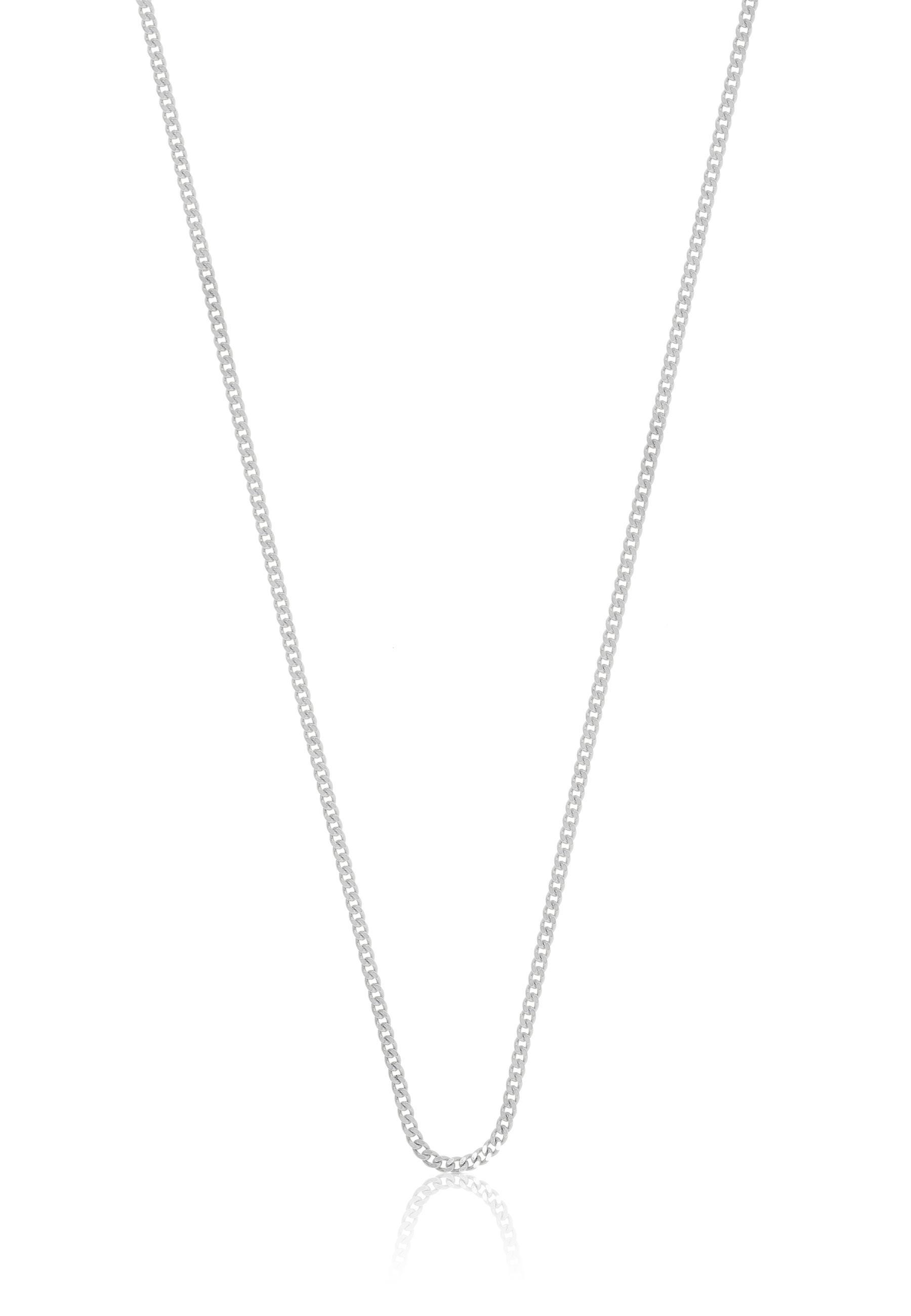 Collier Panzer Weissgold 750, 1.2mm, 42cm Damen Silber 42cm von MUAU Schmuck