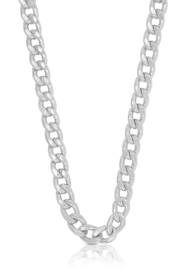 Collier Panzer Weissgold 750, 6mm, 42cm Damen Silber 42cm von MUAU Schmuck