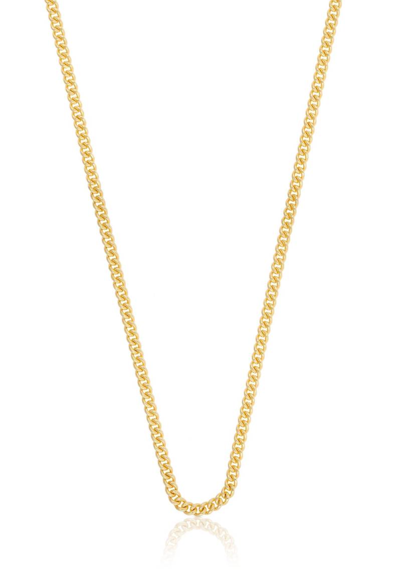 Collier Rundpanzer Gelbgold 750, 2.1mm, 55cm Damen Gelbgold 55 CM von MUAU Schmuck