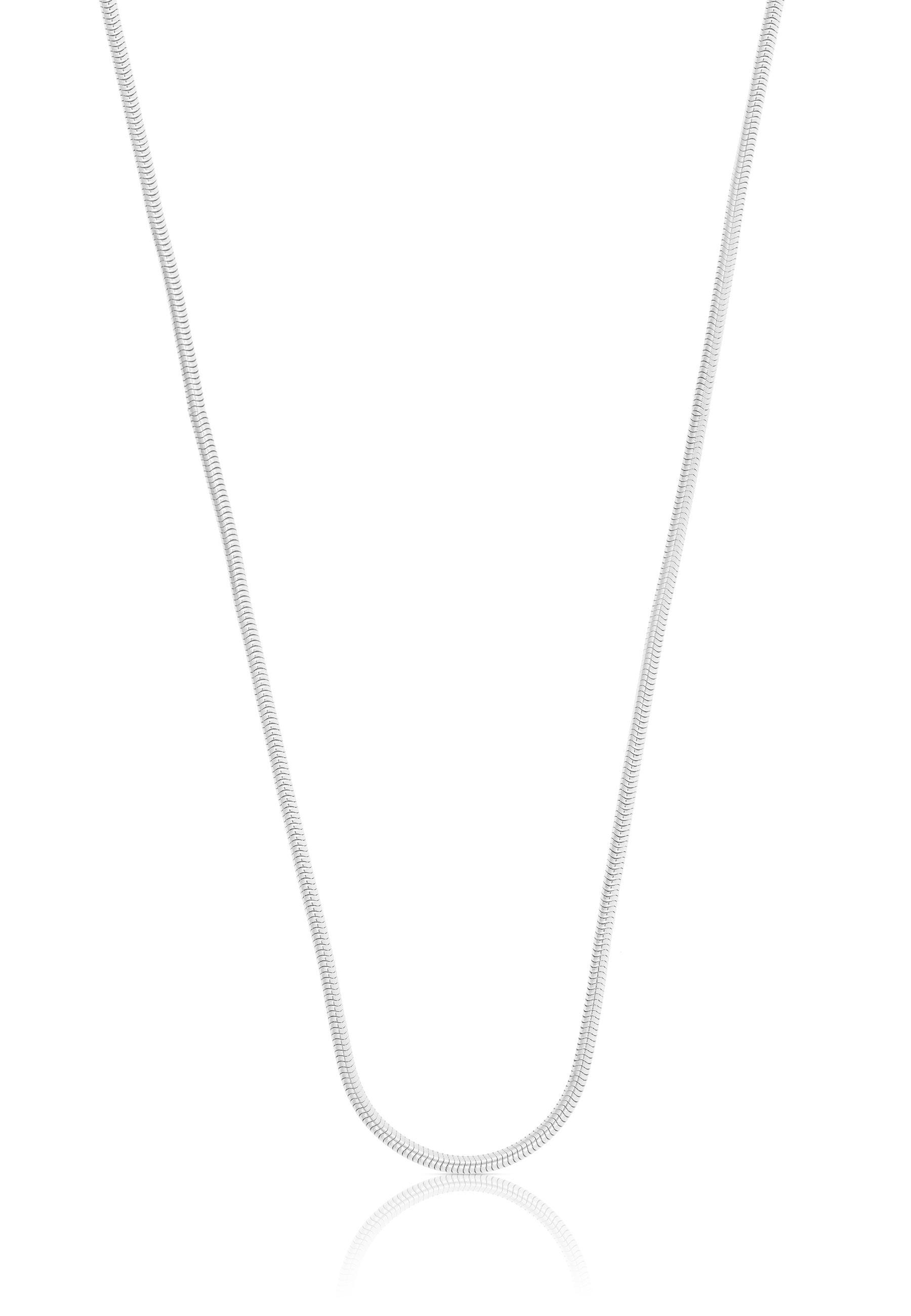 Collier Schlange Weissgold 750, 1.2mm, 42cm Damen Silber 42cm von MUAU Schmuck