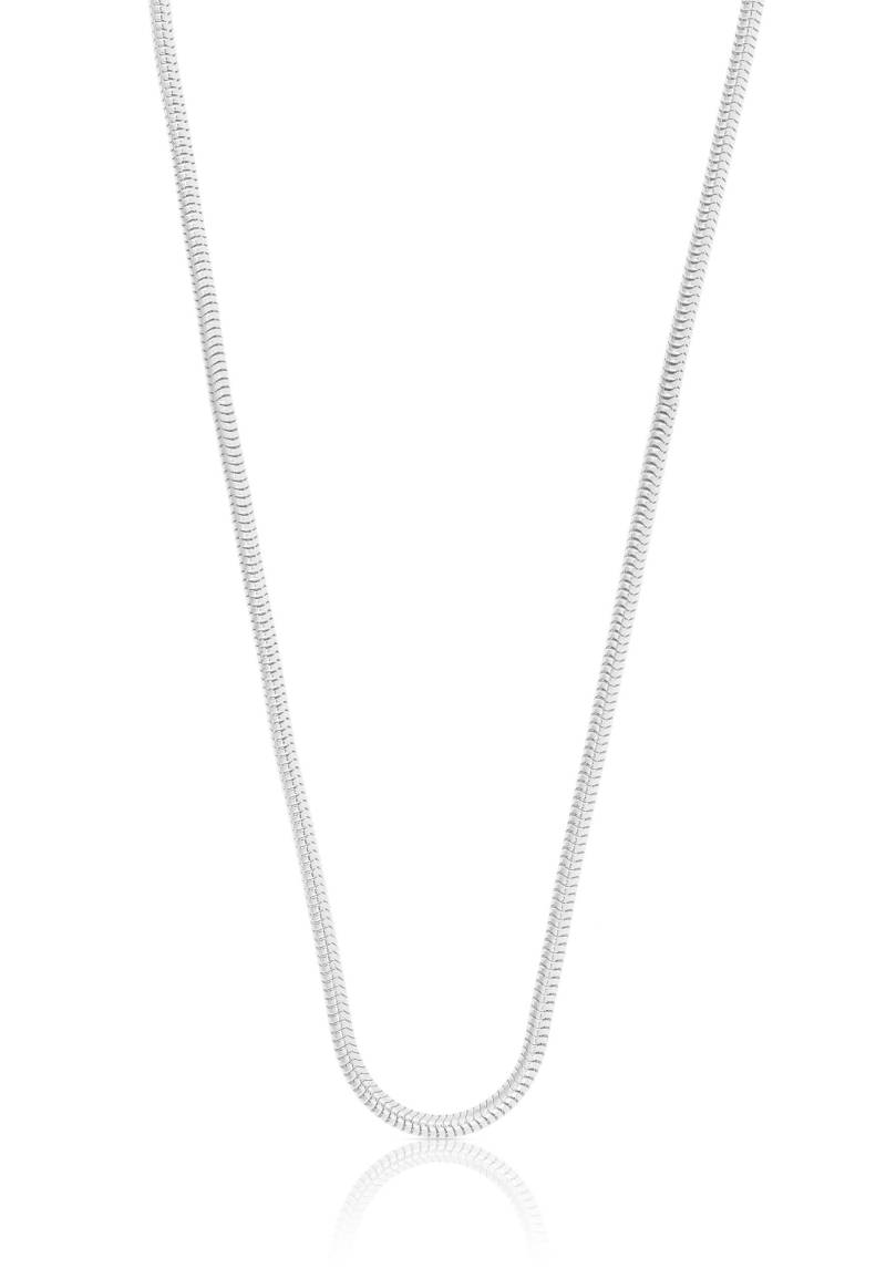 Collier Schlange Weissgold 750, 1.6mm, 38cm Damen Silber 38cm von MUAU Schmuck