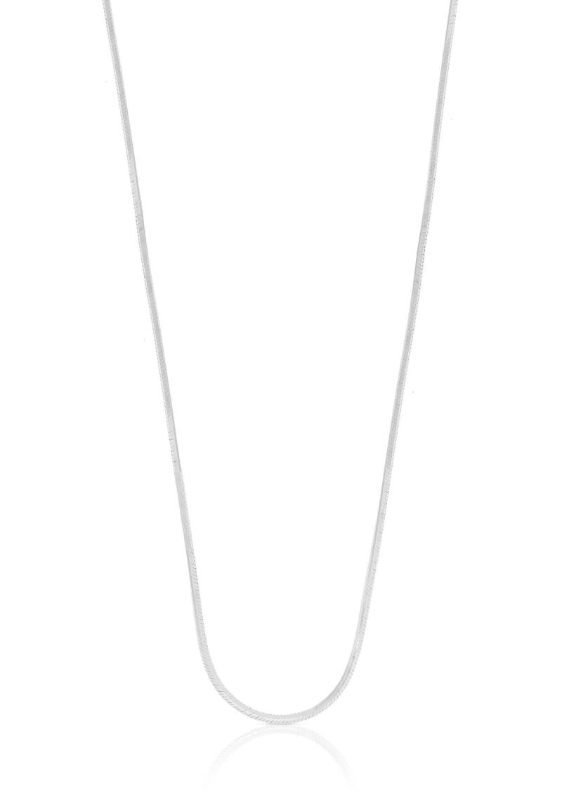 Collier Schlange Weissgold 750, 1mm, 38cm Damen Silber 38cm von MUAU Schmuck