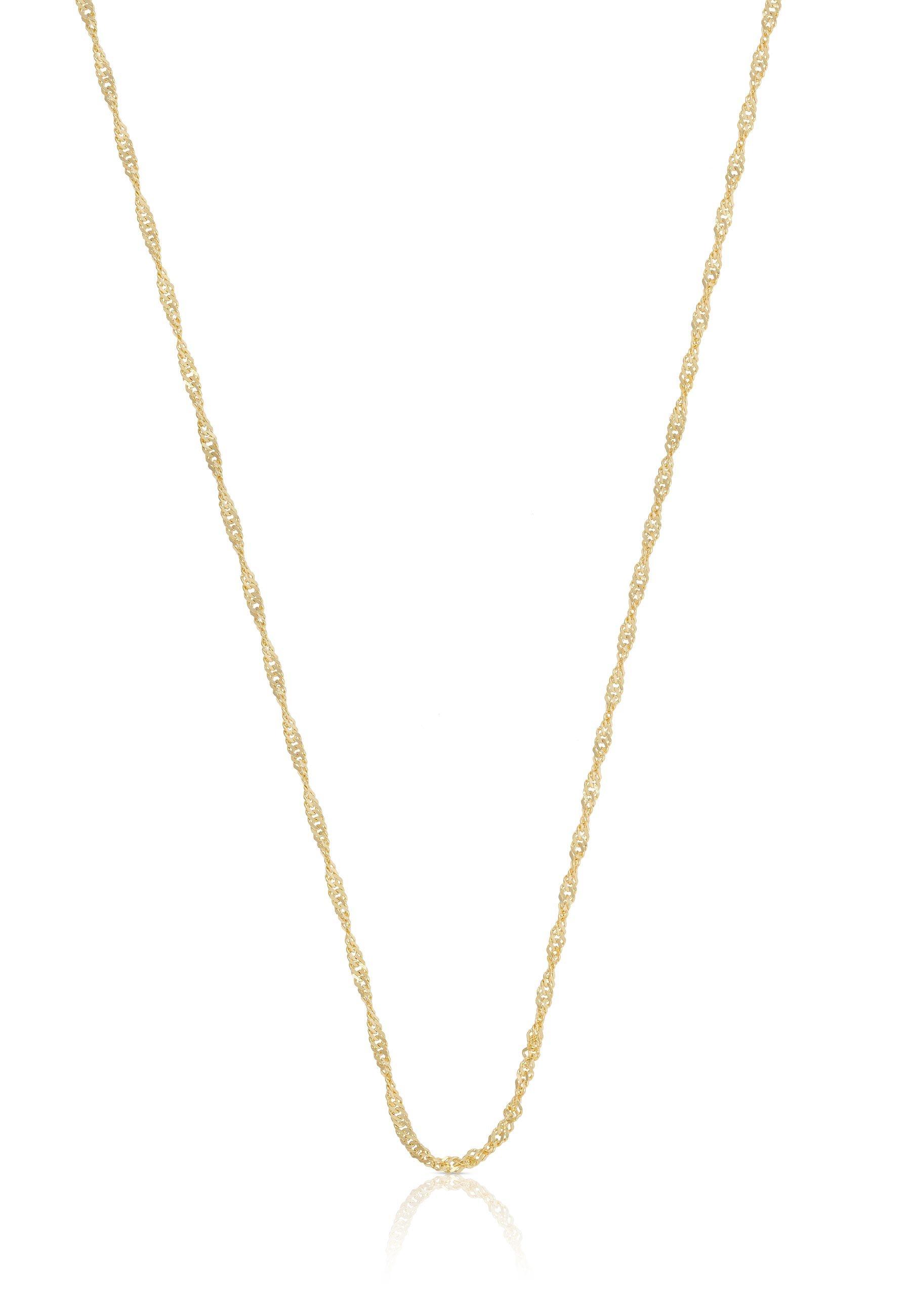 Collier Singapur Gelbgold 750, 1.2mm, 38cm Damen Gelbgold 38cm von MUAU Schmuck