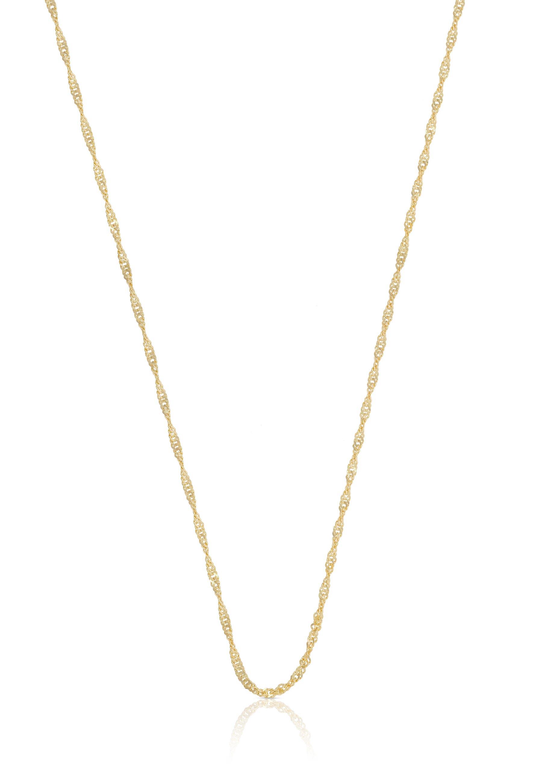 Collier Singapur Gelbgold 750, 1.2mm, 40cm Damen Gelbgold 40cm von MUAU Schmuck