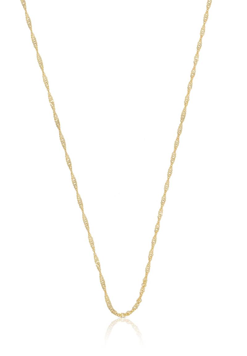 Collier Singapur Gelbgold 750, 1.2mm, 40cm Damen Gelbgold 40cm von MUAU Schmuck