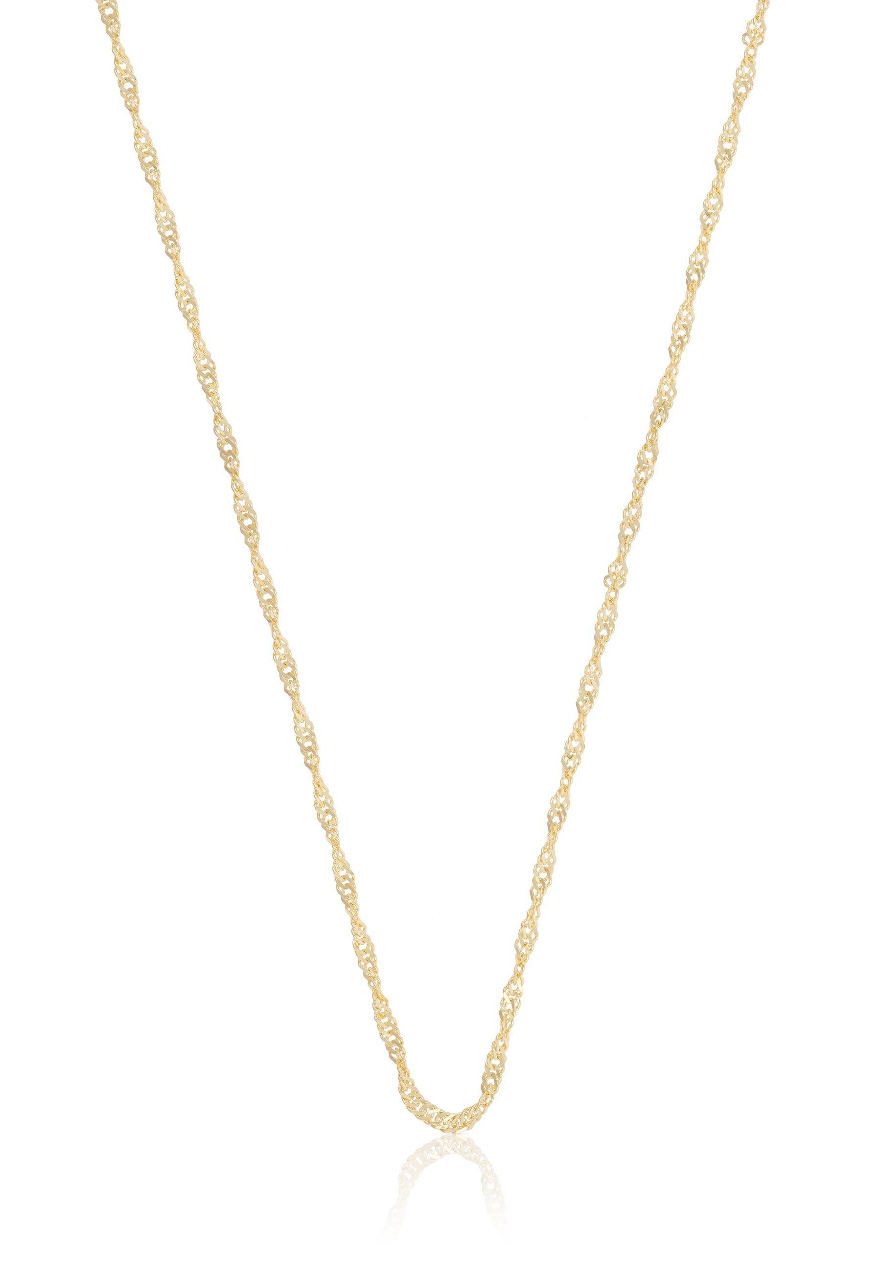 Collier Singapur Gelbgold 750, 1.5mm, 38cm Damen Gelbgold 38cm von MUAU Schmuck