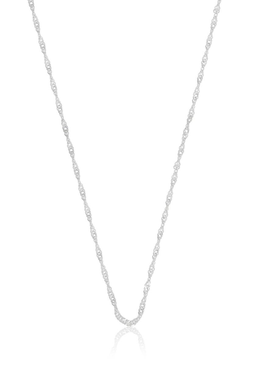 Collier Singapur Gelbgold 750, 1.6mm, 38cm Damen Silber 38cm von MUAU Schmuck