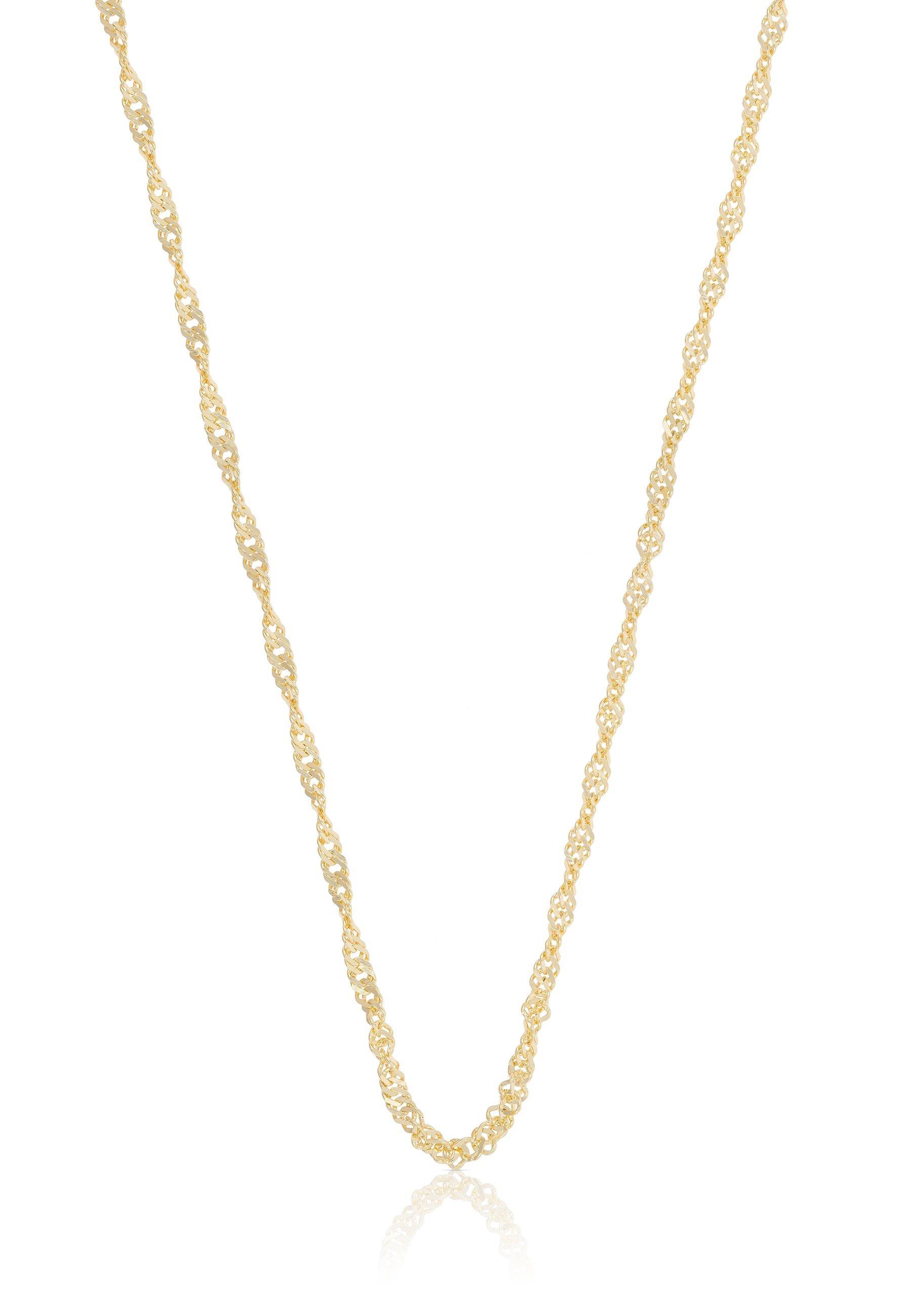 Collier Singapur Gelbgold 750, 1.9mm, 38cm Damen Gelbgold 38cm von MUAU Schmuck