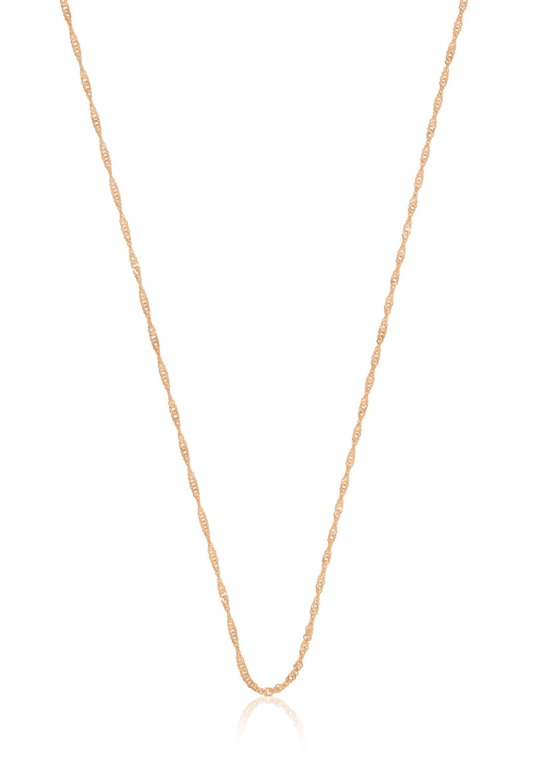 Collier Singapur Rotgold 750, 1.2mm, 40cm Damen Gold 40cm von MUAU Schmuck