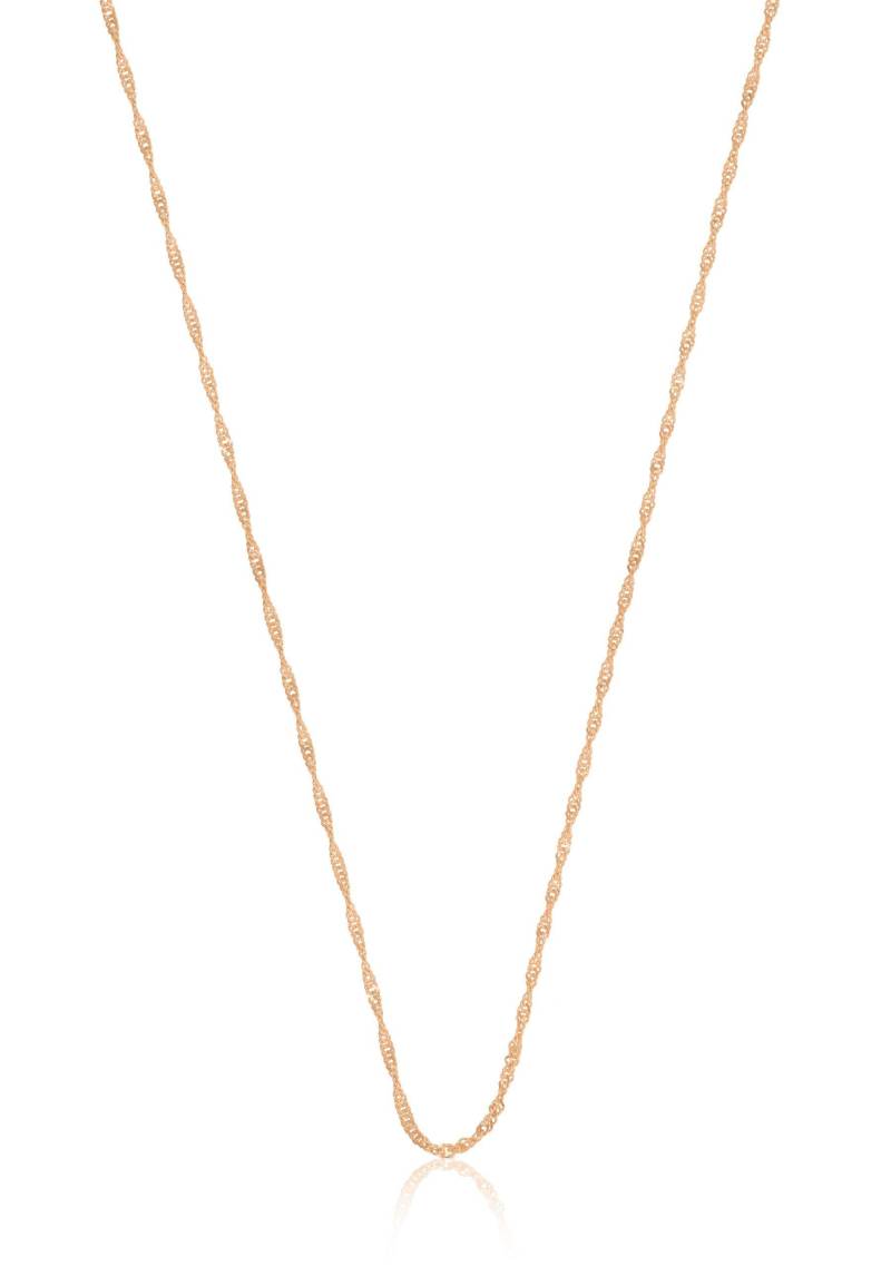 Collier Singapur Rotgold 750, 1.2mm, 40cm Damen Gold 40cm von MUAU Schmuck