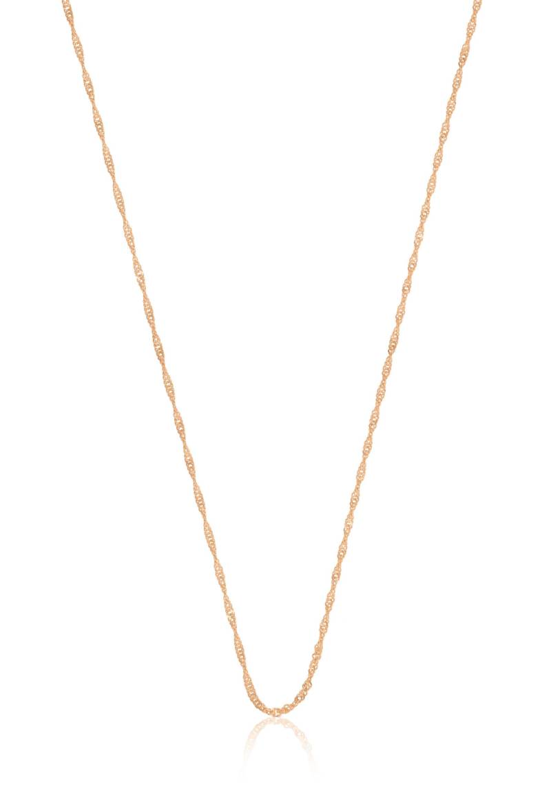 Collier Singapur Rotgold 750, 1.2mm, 50cm Damen Gold 50 CM von MUAU Schmuck