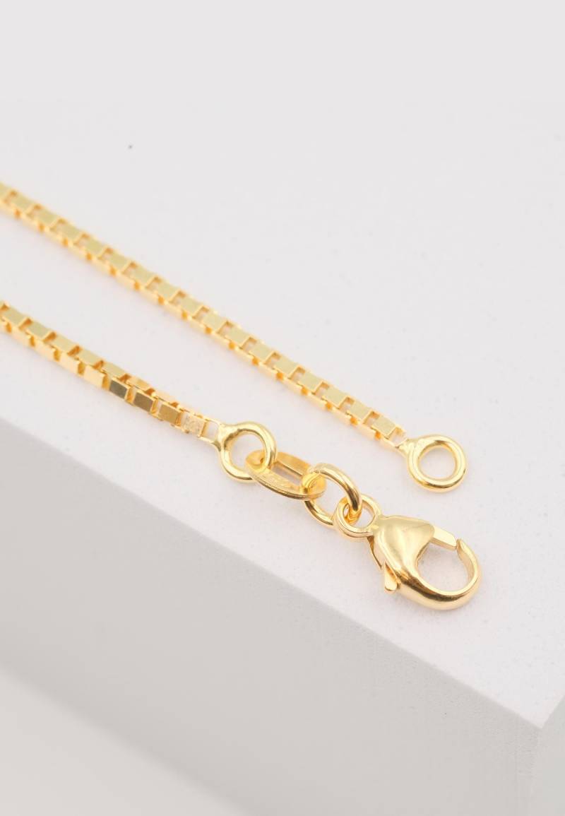 Collier Venezianer Gelbgold 750, 1.4mm, 50cm Damen Gelbgold 50 CM von MUAU Schmuck